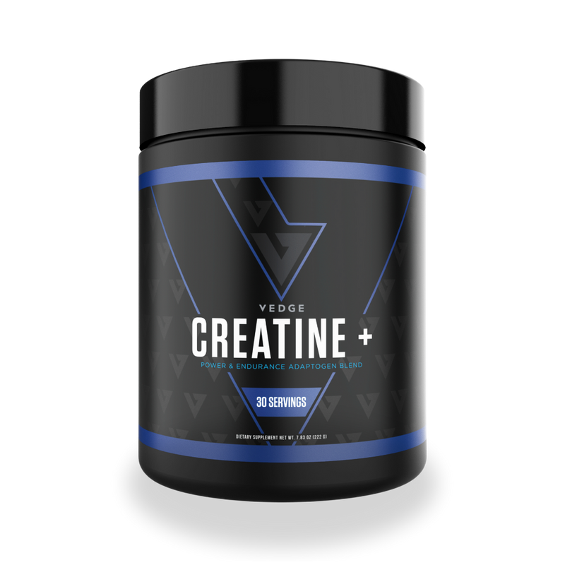 Vedge Nutrition Creatine + | Vegan Plant Based Creatine Monohydrate Powder | Energy, Performance & Function