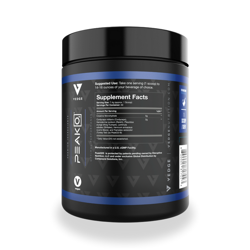 Vedge Nutrition Creatine + | Vegan Plant Based Creatine Monohydrate Powder | Energy, Performance & Function